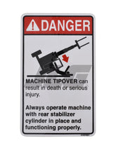 4107601 Decal Rear Stabilizer Danger | JLG